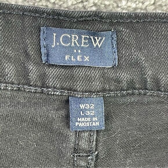 J. Crew Factory Flex Jeans Men's 32X30 Black Slim Straight Mid-Rise Stretch - Picture 4 of 13